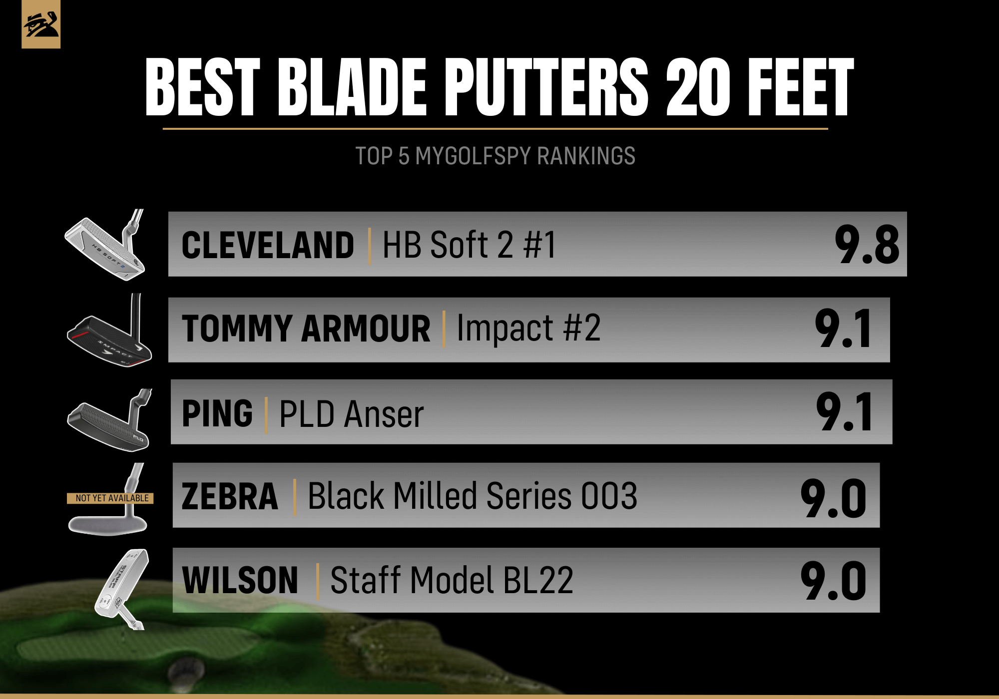 Best Blade Putters of 2024 20 feet