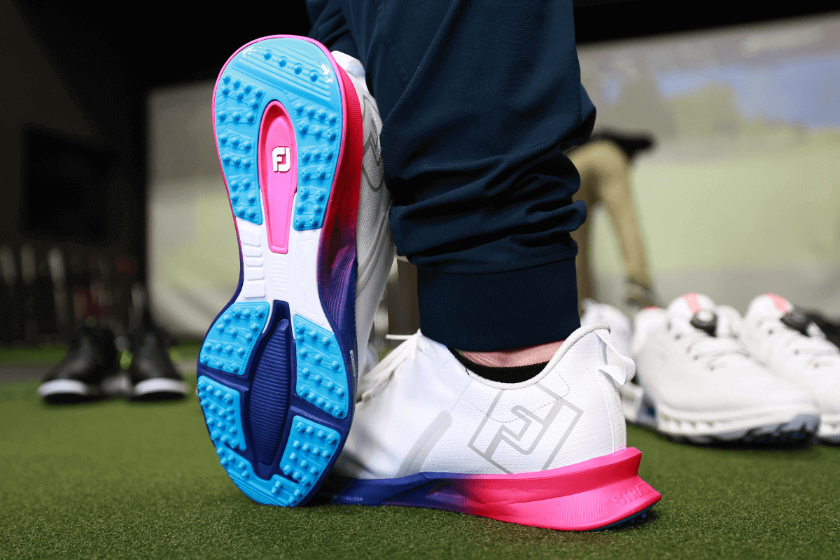 Traction on the Footjoy Fuel Spikeless golf shoes. 